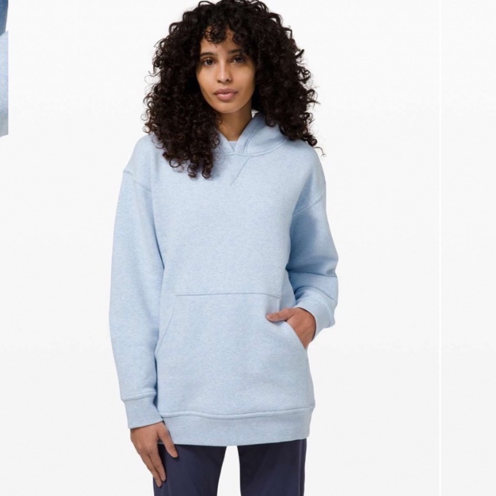 Lululemon All Yours Hoodie Heathered Light Blue 0
